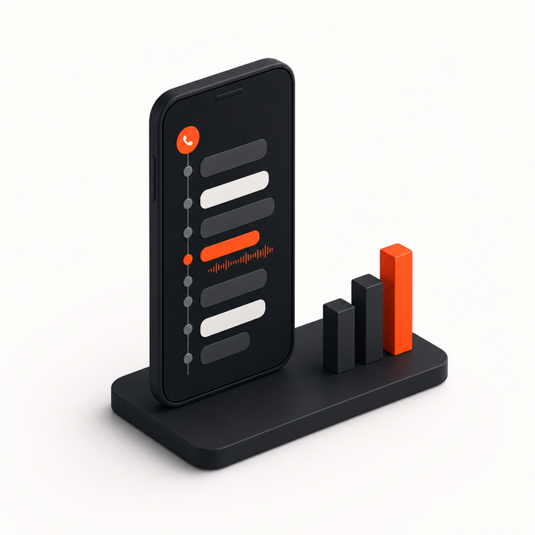 Calls and reporting illustration